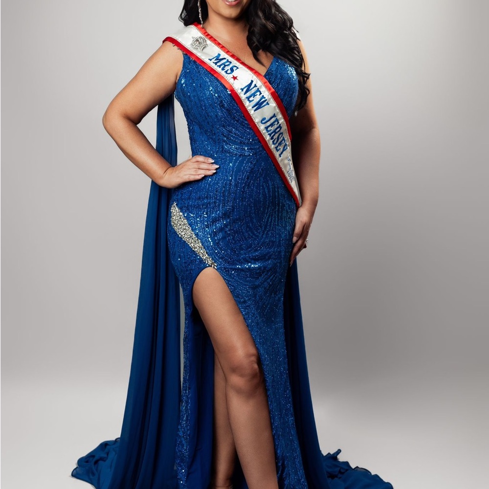Portia and Scarlett Blue Gown